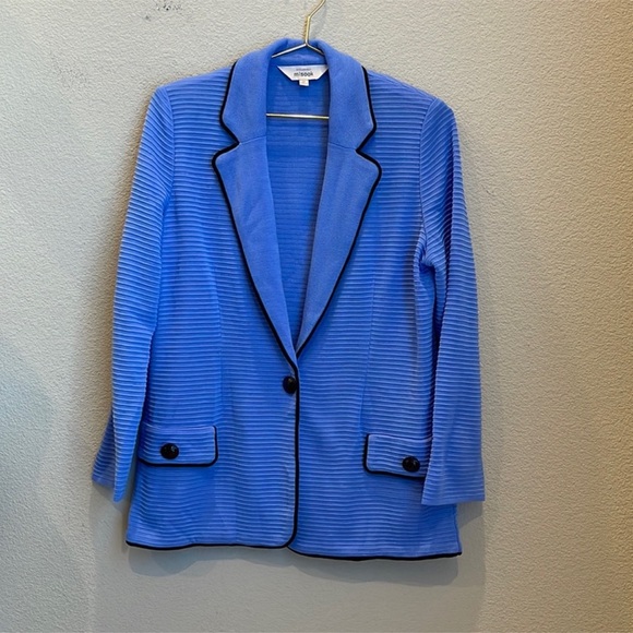 Misook Jackets & Blazers - Exclusively Misook Ribbed Knit Blazer Size Medium